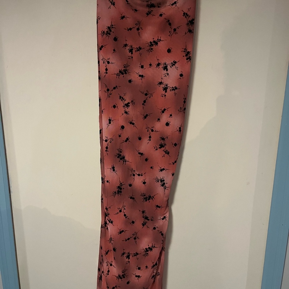 wild fable Pink Satin Floral Leggings